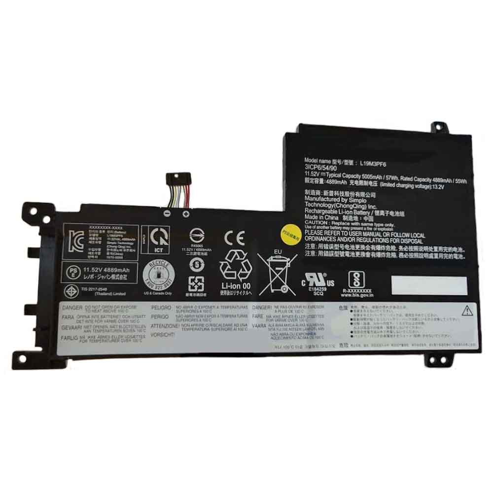 Batería para L12L4A02-4INR19/lenovo-L19M3PF6